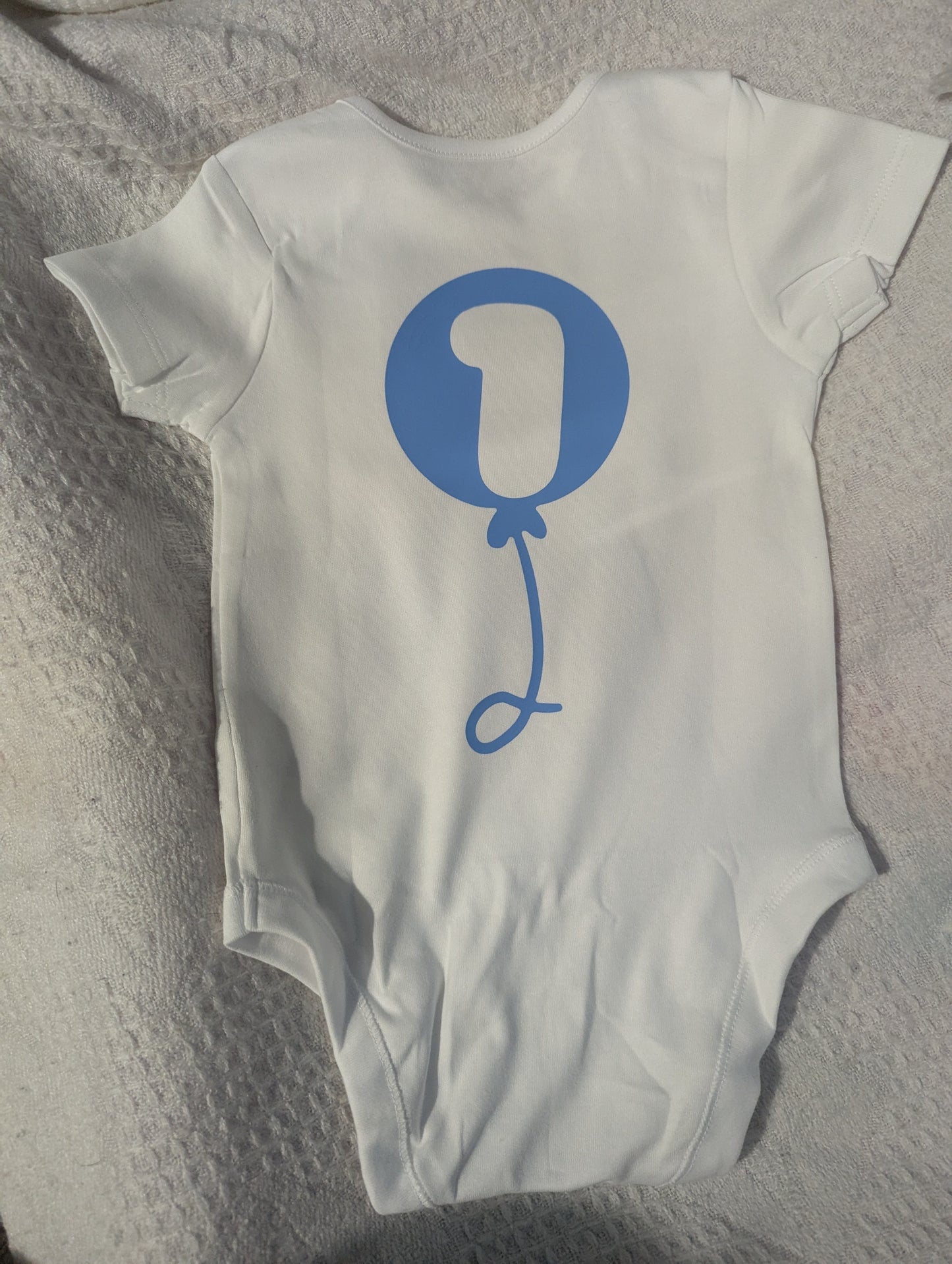 Baby boys first birthday personalised vest