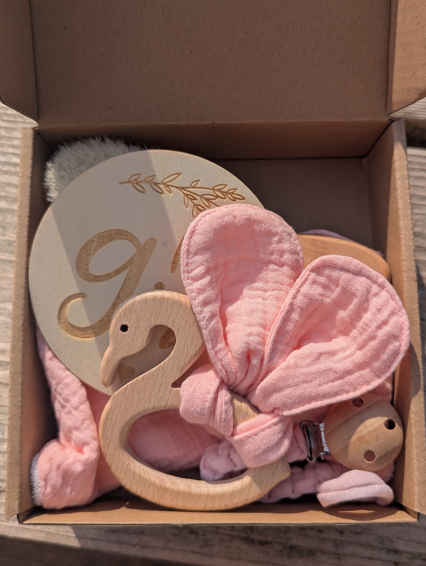 Baby girl or baby boy gift box