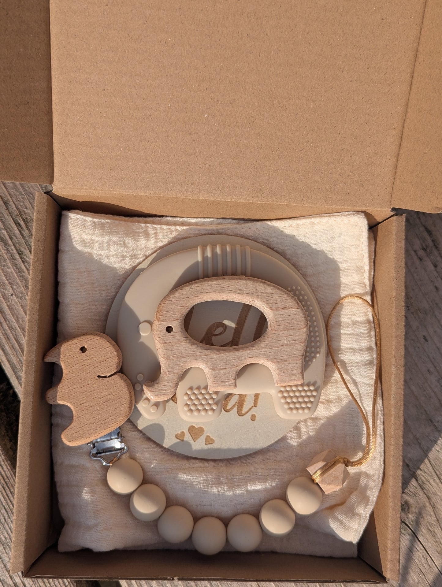 Baby girl or baby boy gift box