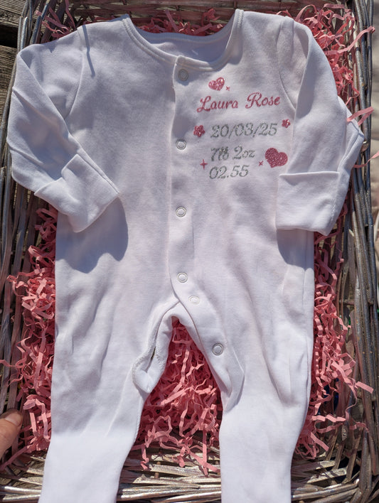 Welcome baby sleep suit